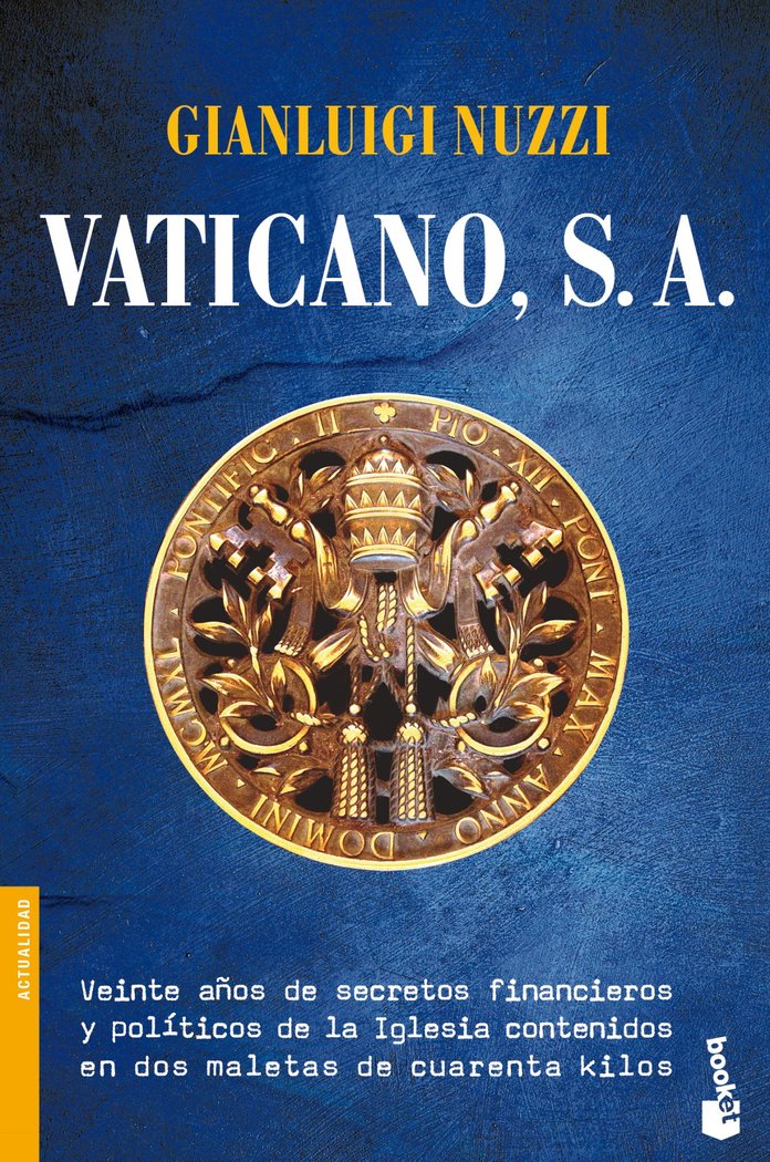 Vaticano, S. A., de GIANLUIGI NUZZI | portada del libro