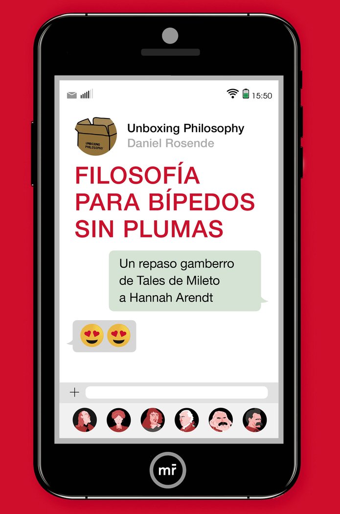 Filosofía para bípedos sin plumas, de Daniel Rosende, Unboxing Philosophy | portada del libro