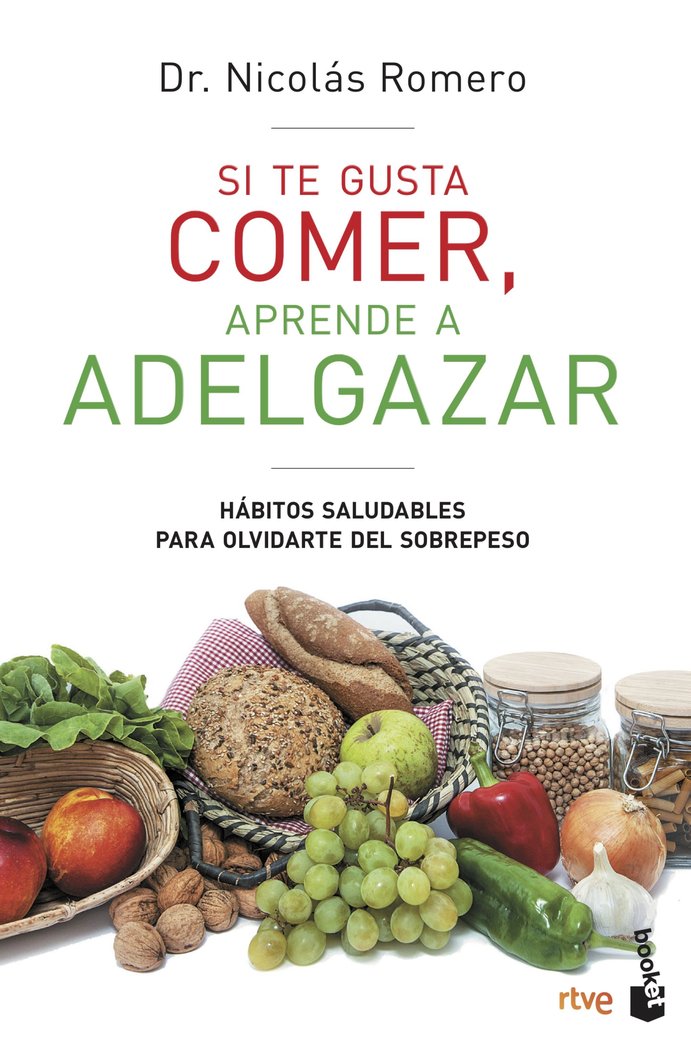 Si te gusta comer, aprende a adelgazar, de Dr. Nicolás Romero & RTVE | portada del libro