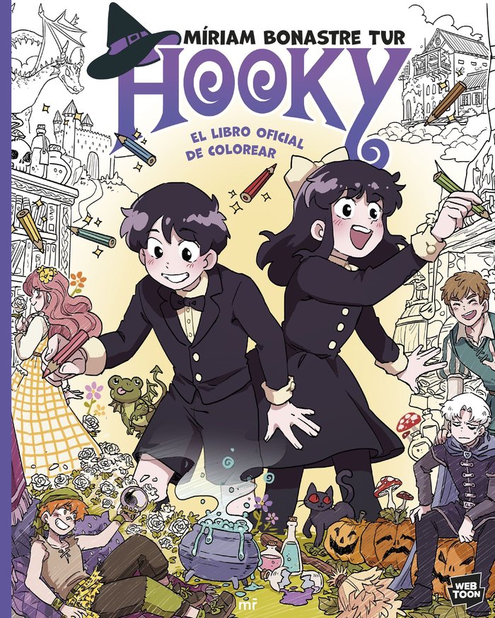 Hooky. El libro oficial de colorear, de BONASTRE TUR, MIRIAM | portada del libro