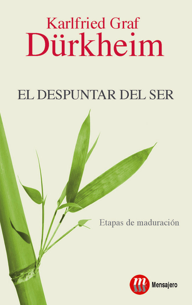 DESPUNTAR DEL SER, EL, de DURCKHEIM | portada del libro