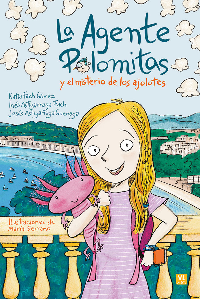 La Agente Palomitas y el misterio de los ajolotes, de KATIA FACH GOMEZ | portada del libro
