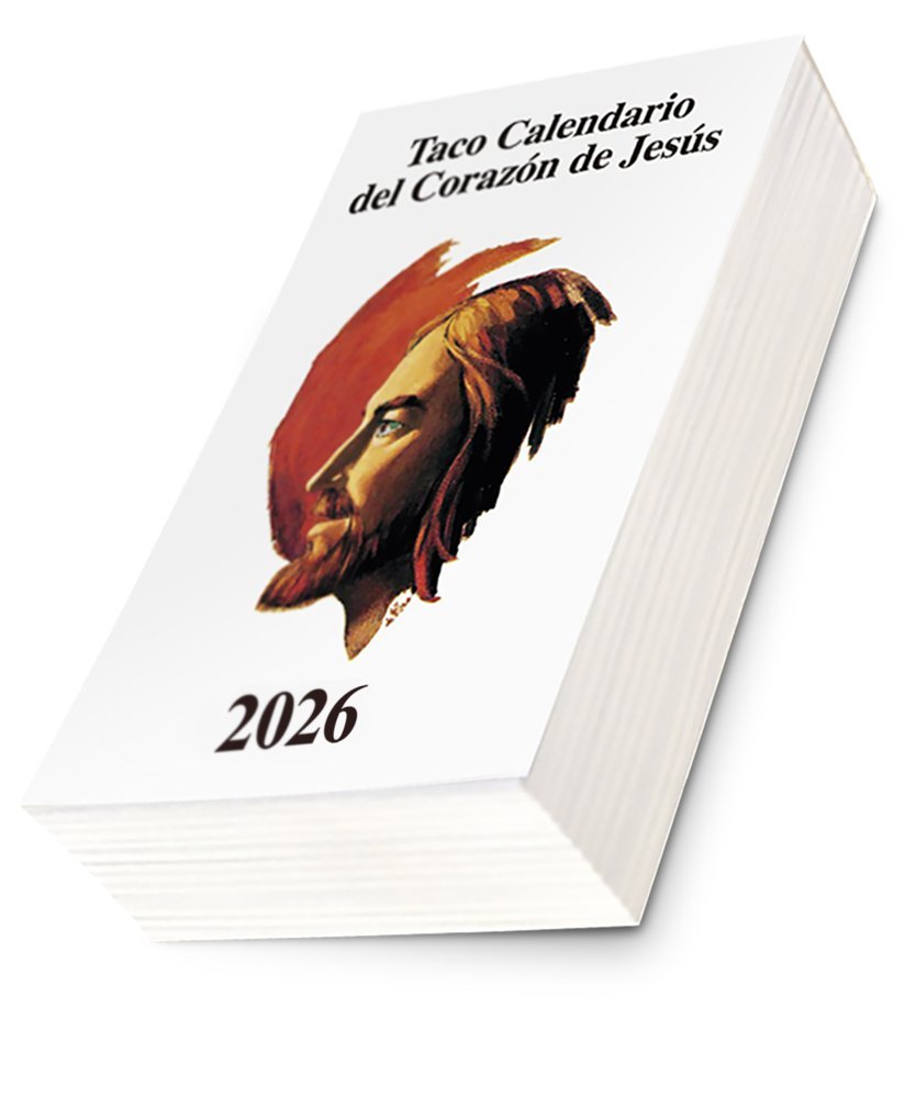 TACO CALENDARIO DEL CORAZON DE JESUS CLASICO 2026 | portada del libro