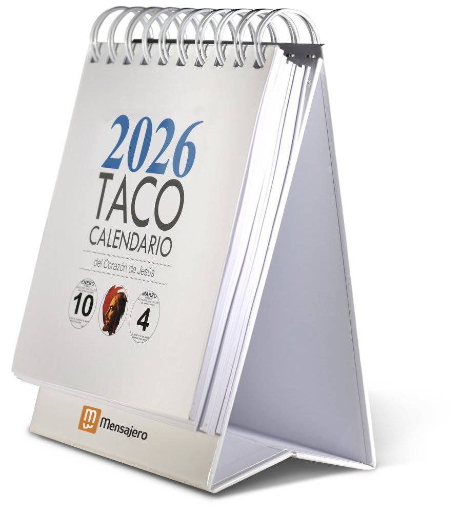 TACO 2026 CALENDARIO DEL CORAZON DE JESUS MESA | portada del libro