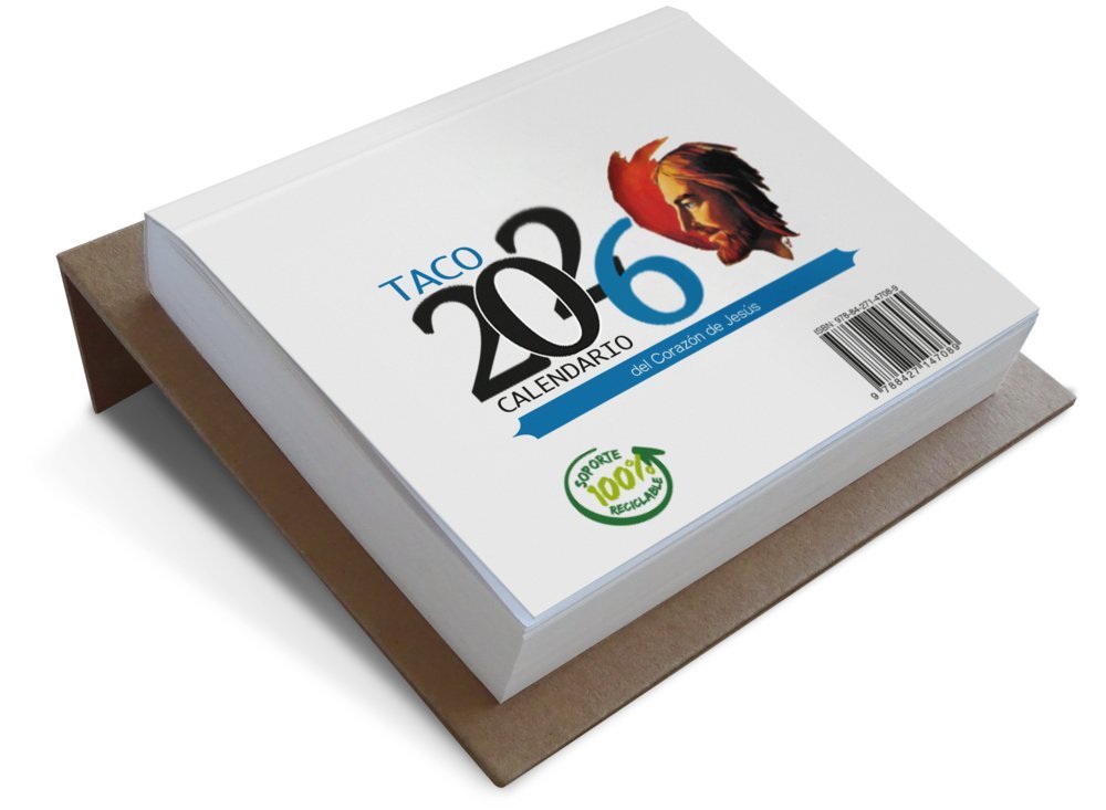 TACO 2026 CALENDARIO DEL CORAZON DE JESUS NOTAS CON SOPORTE | portada del libro