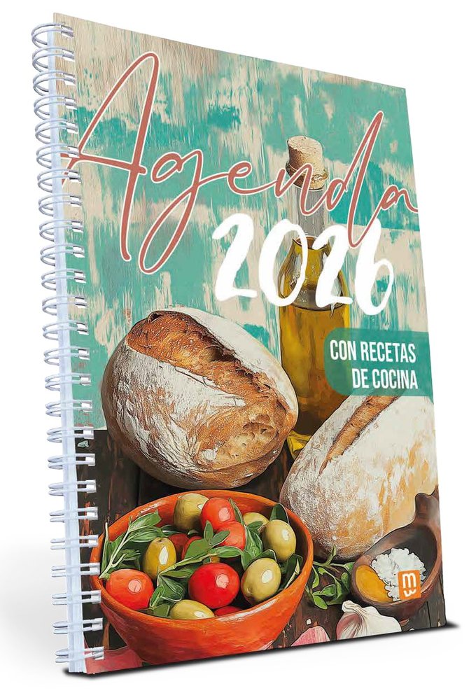 AGENDA 2026 CON RECETAS DE COCINA | portada del libro