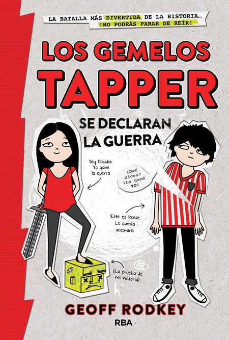 Los gemelos Tapper se declaran la guerra (Los gemelos Tapper  1), de Rodkey Geoff | portada del libro