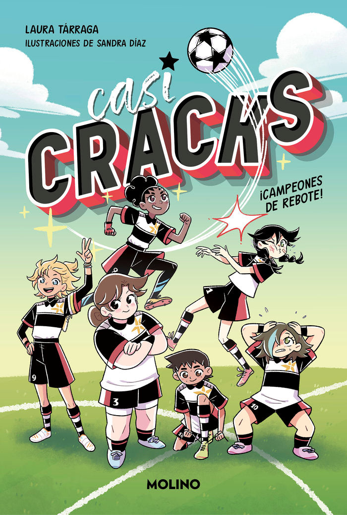 ¡Campeones de rebote! (Casi CRACKS  1), de LAURA TARRAGA | portada del libro