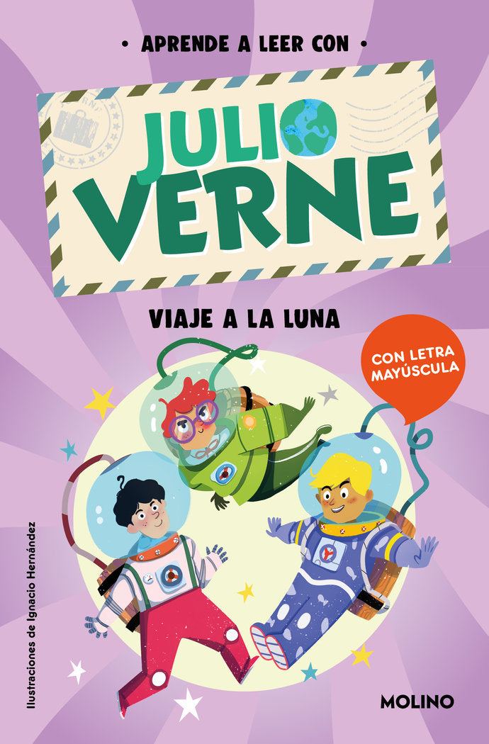 Viaje a la Luna (Aprende a leer con Julio Verne), de VERNE | portada del libro