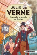 La vuelta al mundo en 80 días (edición actualizada, ilustrada y adaptada) (Julio Verne), de Julio Verne | portada del libro