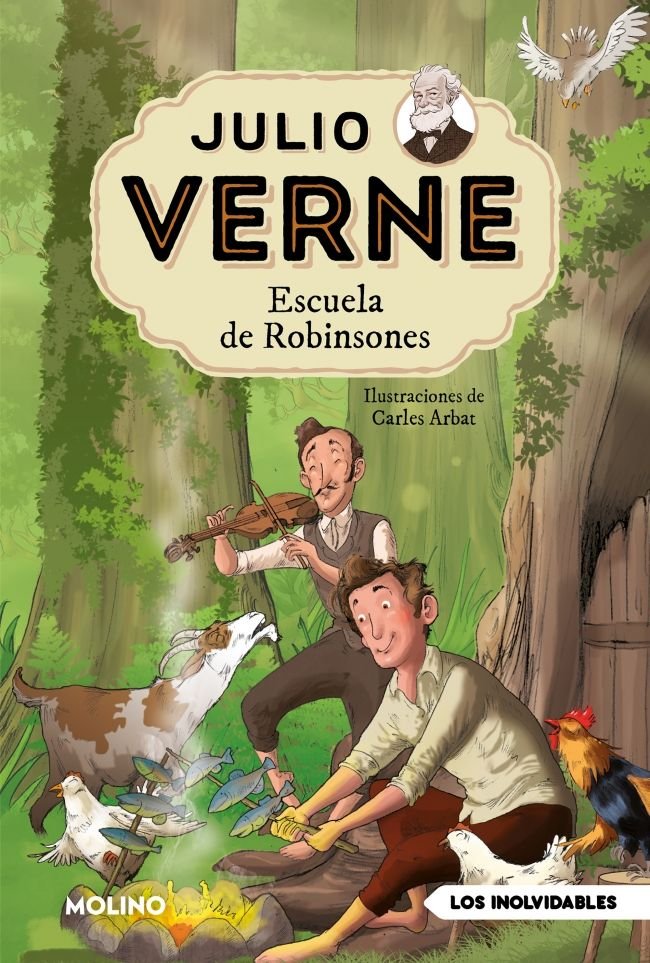 Escuela de Robinsones (edición actualizada, ilustrada y adaptada) (Julio Verne), de VERNE | portada del libro