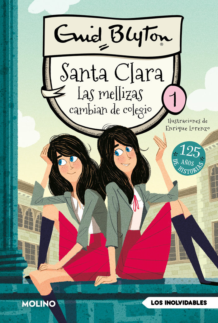 Las mellizas cambian de colegio (Santa Clara  1), de BLYTON | portada del libro
