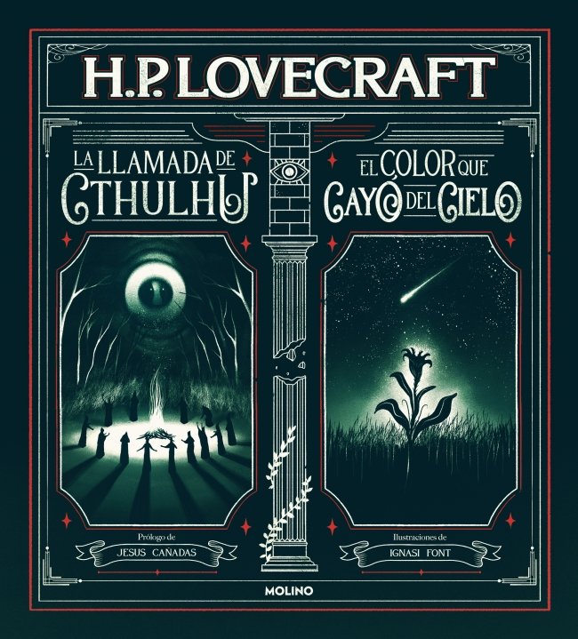 La llamada de Cthulhu y El color que cayó del cielo, de H P LOVECRAFT | portada del libro
