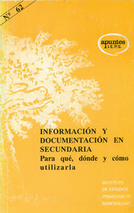 Información y documentación en Secundaria, de de Torres Ramírez, Isabel | portada del libro