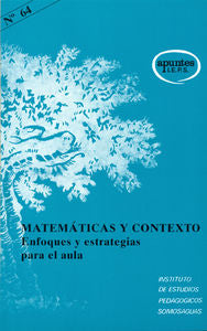 Matemáticas y contexto, de GOMEZ CHACON, INES MARIA | portada del libro