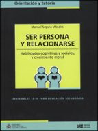 Ser persona y relacionarse, de M. SEGURA MORALES | portada del libro