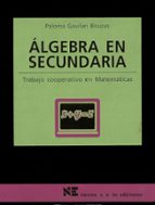 Álgebra en secundaria, de Paloma Gavilán | portada del libro