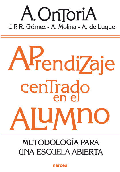 Aprendizaje centrado en el alumno, de Ontoria Peña, Antonio | portada del libro