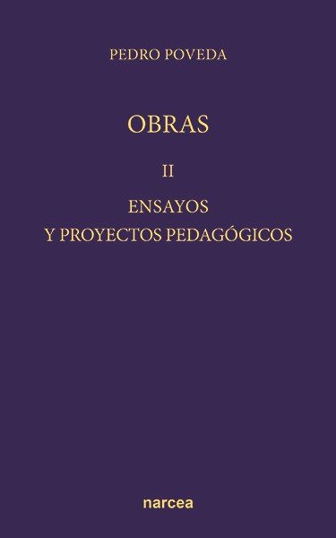 Ensayos y Proyectos Pedagógicos (3 T.), de Poveda Castroverde, Pedro | portada del libro