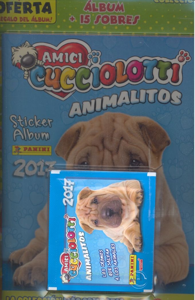 BLISTER ALBUM Y 15 SOBRES CUCCIOLOTTI 2017 | portada del libro