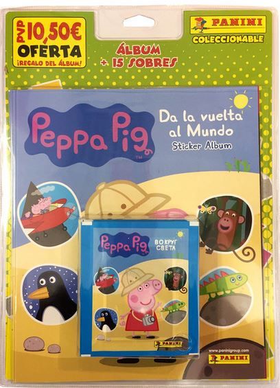 BLISTER ALBUM Y 15 SOBRES PEPPA PIG 2017 | portada del libro