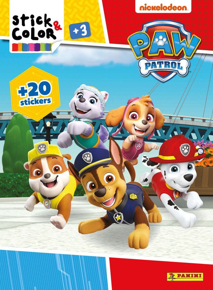 STICK&COLOR PAW PATROL, de 4.62 | portada del libro