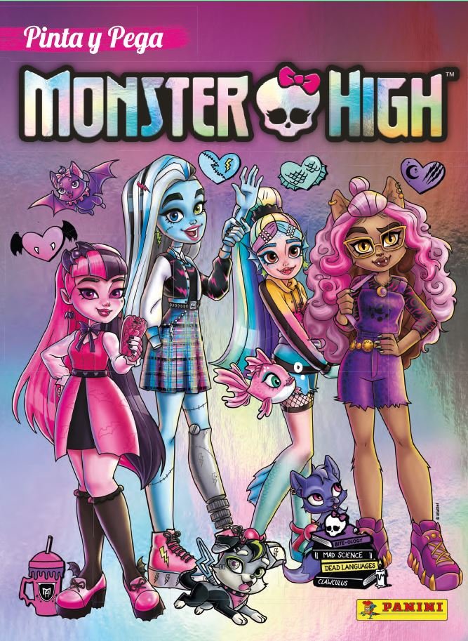 PINTA Y PEGA MONSTER HIGH | portada del libro