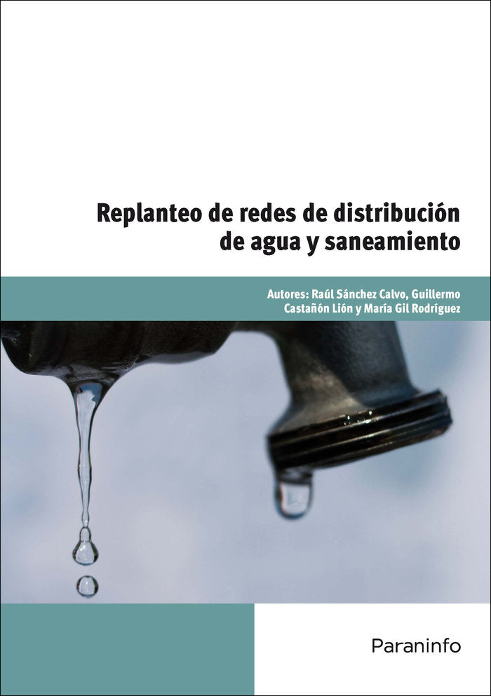 Replanteo de redes de distribución de agua y saneamiento, de SÃNCHEZ CALVO, RAÃšL | portada del libro