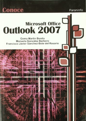 Conoce Outlook 2007, de GONZALEZ BARBERO, MANUELA | portada del libro