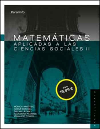 Matemáticas II para Ciencias Sociales. 2º Bachillerato (LOMCE), de PAJARES GARCÃA, ALMUDENA | portada del libro