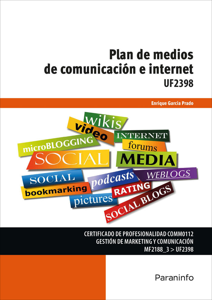 Plan de medios de comunicación e internet, de GARCÍA PRADO, ENRIQUE | portada del libro