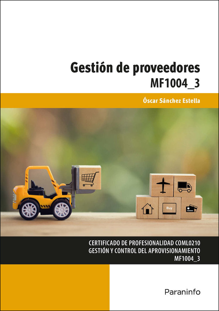 Gestión de proveedores, de SÃNCHEZ ESTELLA, Ã“SCAR | portada del libro