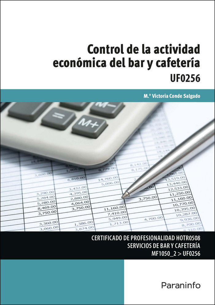 Control de la actividad económica del bar y cafetería, de CONDE SALGADO, Mª VICTORIA | portada del libro