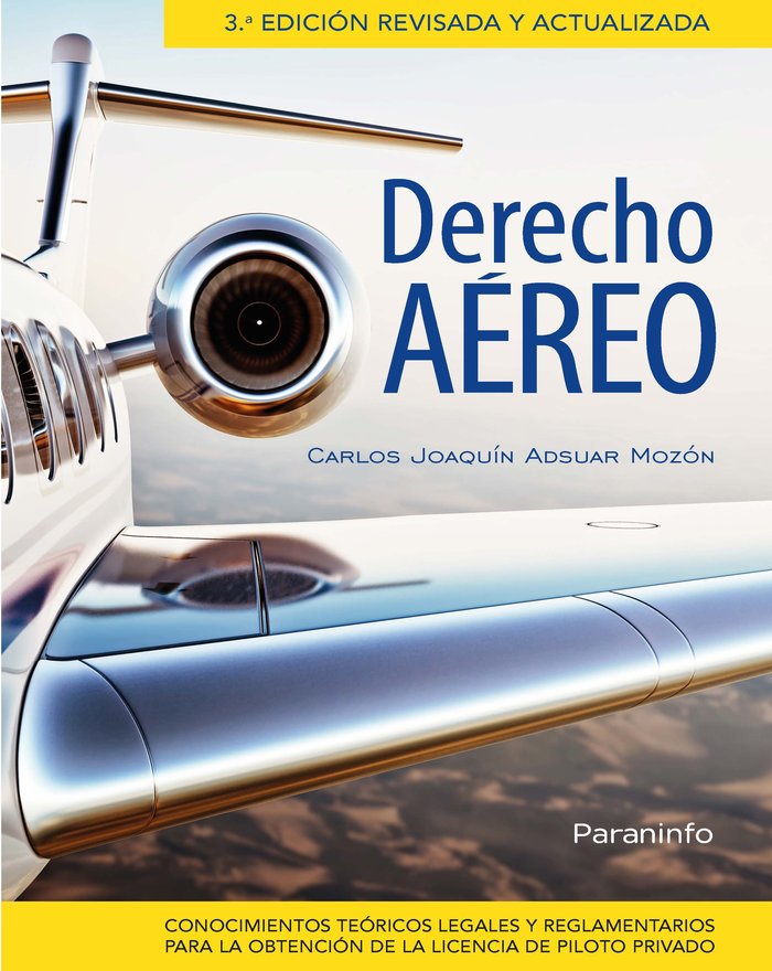Derecho aéreo 3.ª edición, de ADSUAR MAZÓN, CARLOS JOAQUIN | portada del libro