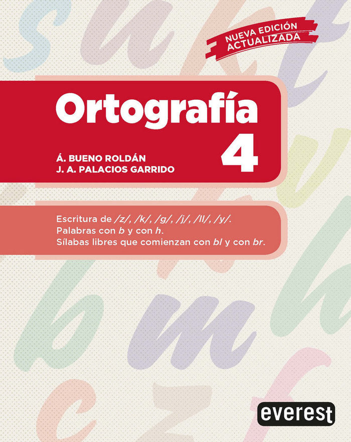 Ortografía 4, de PALACIOS GARRIDO, JOSE ANTONIO | portada del libro