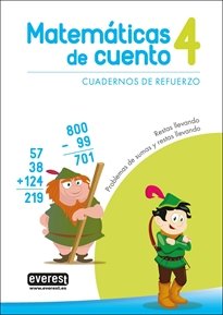 MATEMATICAS DE CUENTO 4 RESTAS LLEVANDO | portada del libro