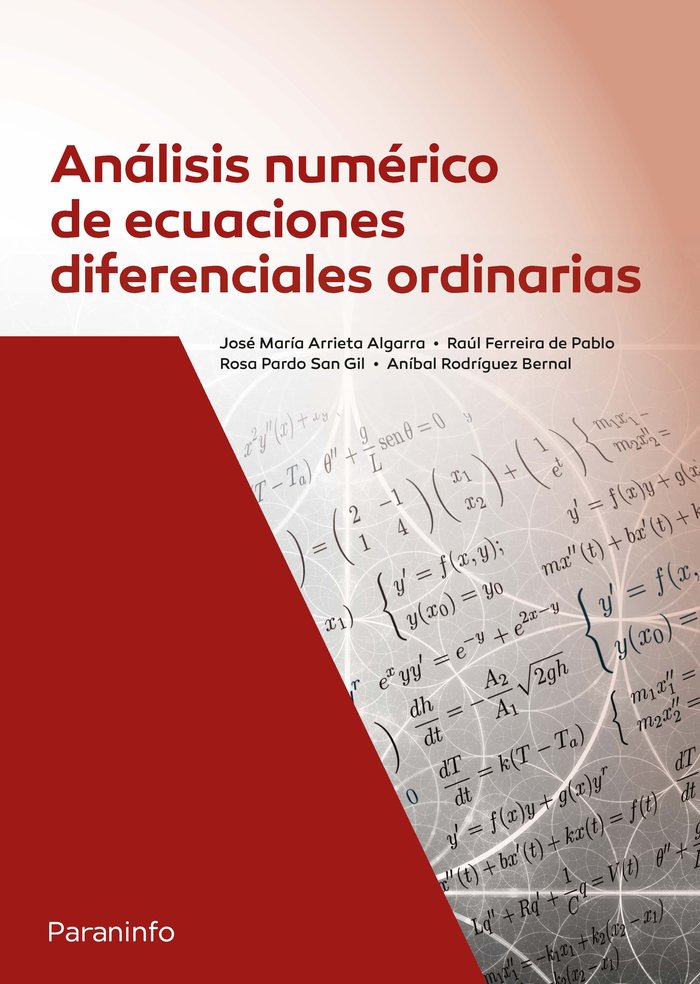 Análisis numérico de ecuaciones diferenciales ordinarias, de ARRIETA ALGARRA, JOSÃ‰ MARÃA | portada del libro