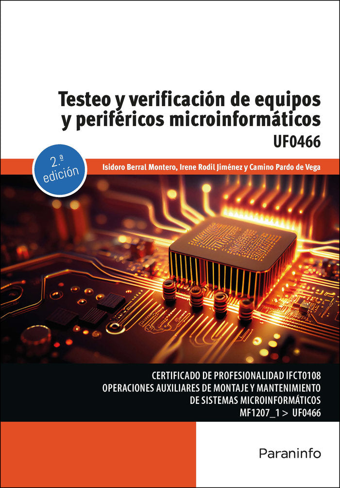 TESTEO Y VERIFICACION DE EQUIPOS Y PERIFERICOS MICROINFORMAT, de BERRAL MONTERO, ISIDORO | portada del libro
