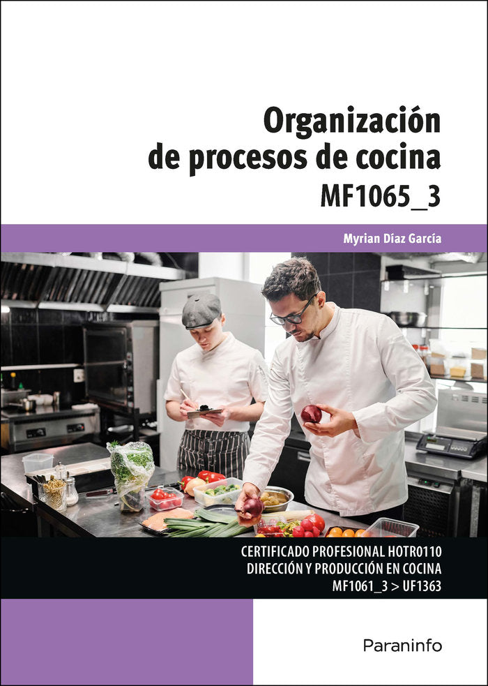 ORGANIZACION DE PROCESOS DE COCINA, de DIAZ GARCIA, MYRIAN | portada del libro
