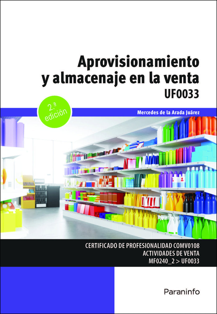 Aprovisionamiento y almacenaje en la venta, de DE LA ARADA JUAREZ, MERCEDES | portada del libro