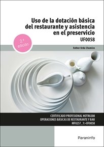 USO DE LA DOTACION BASICA DEL RESTAURANTE Y ASISTENCIA EN E, de URDA CHAMIZO,ESTHER | portada del libro