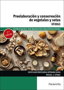 PREELABORACION Y CONSERVACION DE VEGETALES Y SETAS, de HERREROS GONZALEZ, RAQUEL | portada del libro
