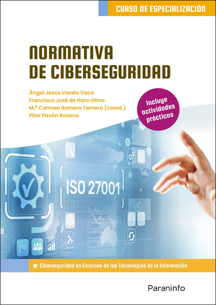 NORMATIVA DE CIBERSEGURIDAD, de PAVON ROSANO, PILAR | portada del libro