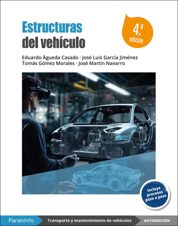 ESTRUCTURAS DEL VEHICULO 4.ª EDICION 2024, de AGUEDA CASADO, EDUARDO | portada del libro