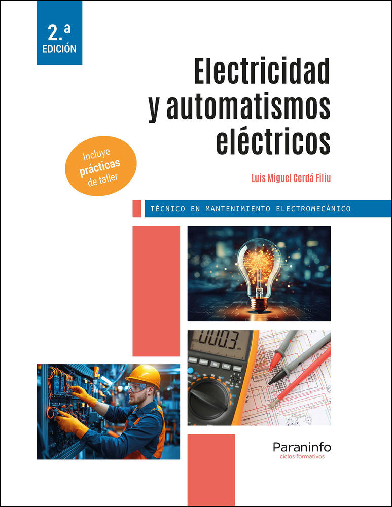 ELECTRICIDAD Y AUTOMATISMOS ELECTRICOS 2.ª EDICION 2025, de CERDA FILIU, LUIS MIGUEL | portada del libro