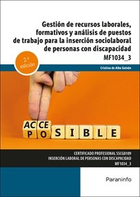 GESTION DE RECURSOS LABORALES, FORMATIVOS Y ANALISIS DE PUESTOS DE TRABAJO PARA, de DE ALBA GALVAN, CRISTINA | portada del li