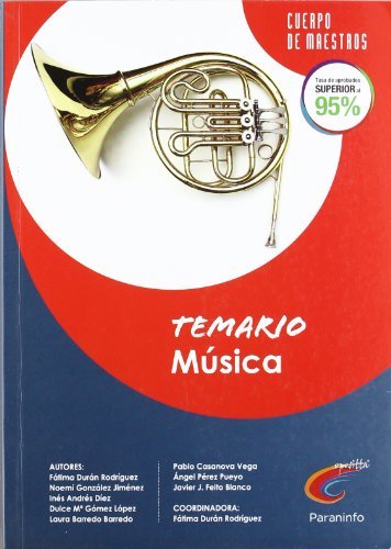 Temario Música. Oposiciones. Cuerpo de maestros, de ANDRES DIEZ, INES | portada del libro