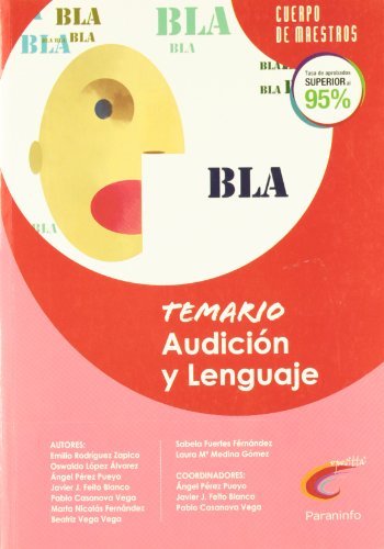 Temario Audición y Lenguaje. Oposiciones. Cuerpo de maestros, de CASANOVA VEGA, PABLO | portada del libro