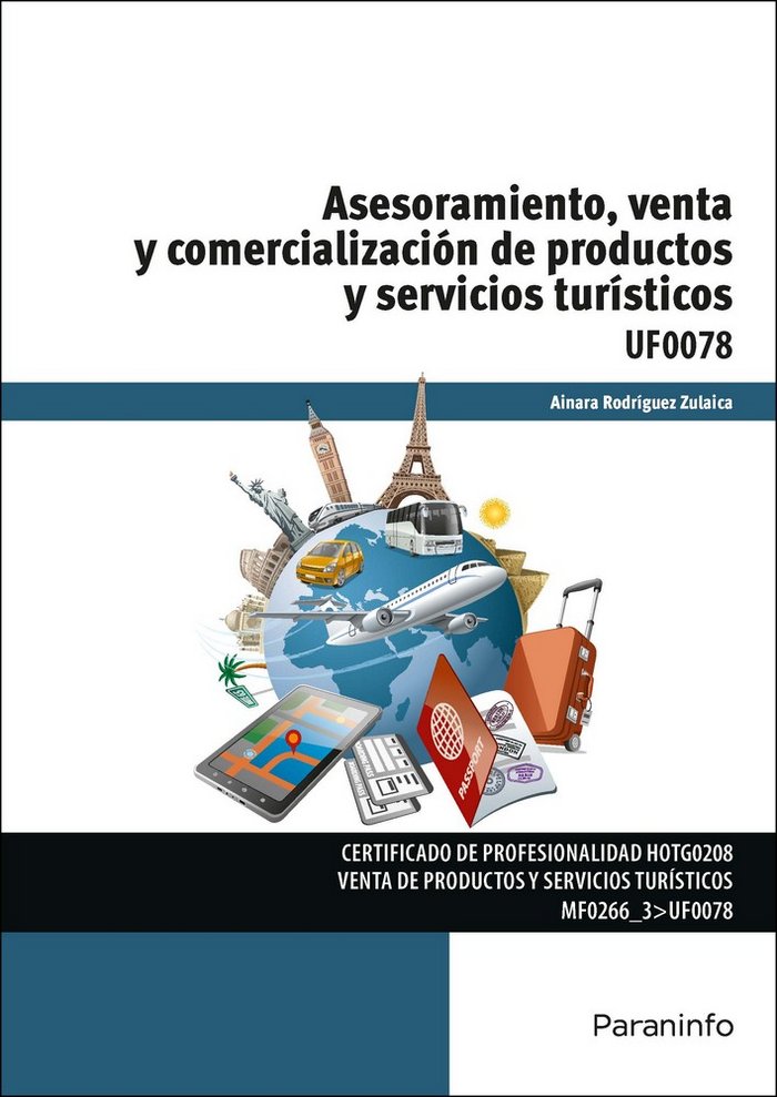 Asesoramiento, venta y comercialización de productos y servicios turísticos, de RODRÍGUEZ ZULAICA, AINARA | portada del libro