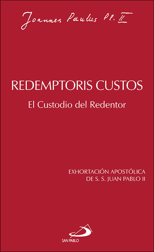 Redemptoris Custos, de Juan Pablo II | portada del libro